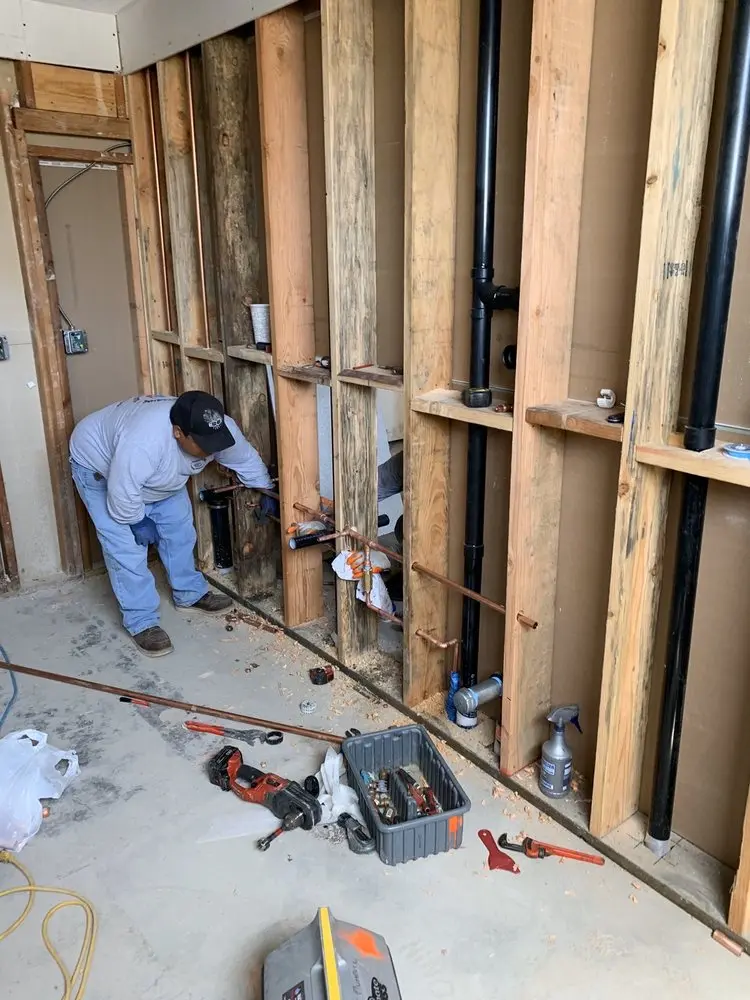 Commercial rough-in plumbing for Water Heater Replacement in Buckingham Village